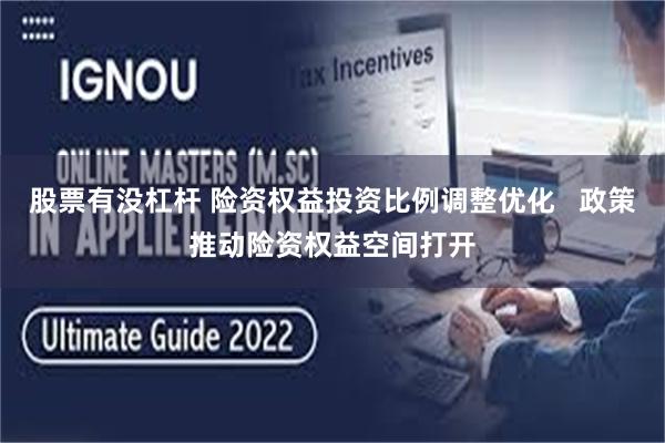 股票有没杠杆 险资权益投资比例调整优化   政策推动险资权益空间打开
