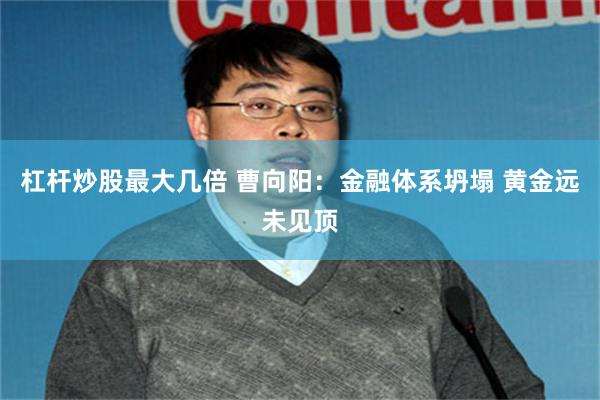 杠杆炒股最大几倍 曹向阳：金融体系坍塌 黄金远未见顶