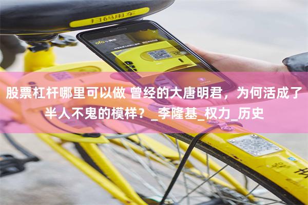 股票杠杆哪里可以做 曾经的大唐明君，为何活成了半人不鬼的模样？_李隆基_权力_历史
